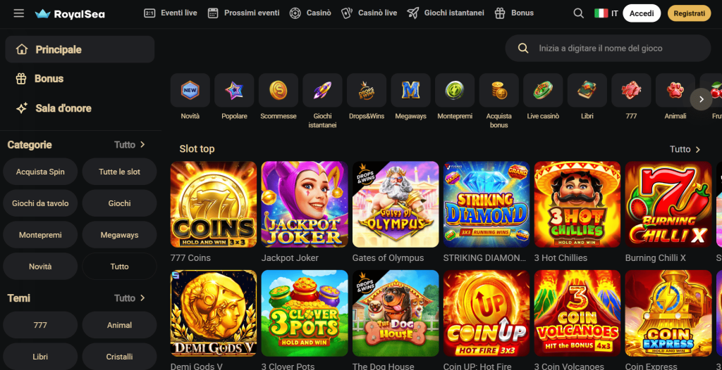 Royalsea sport betting and casino